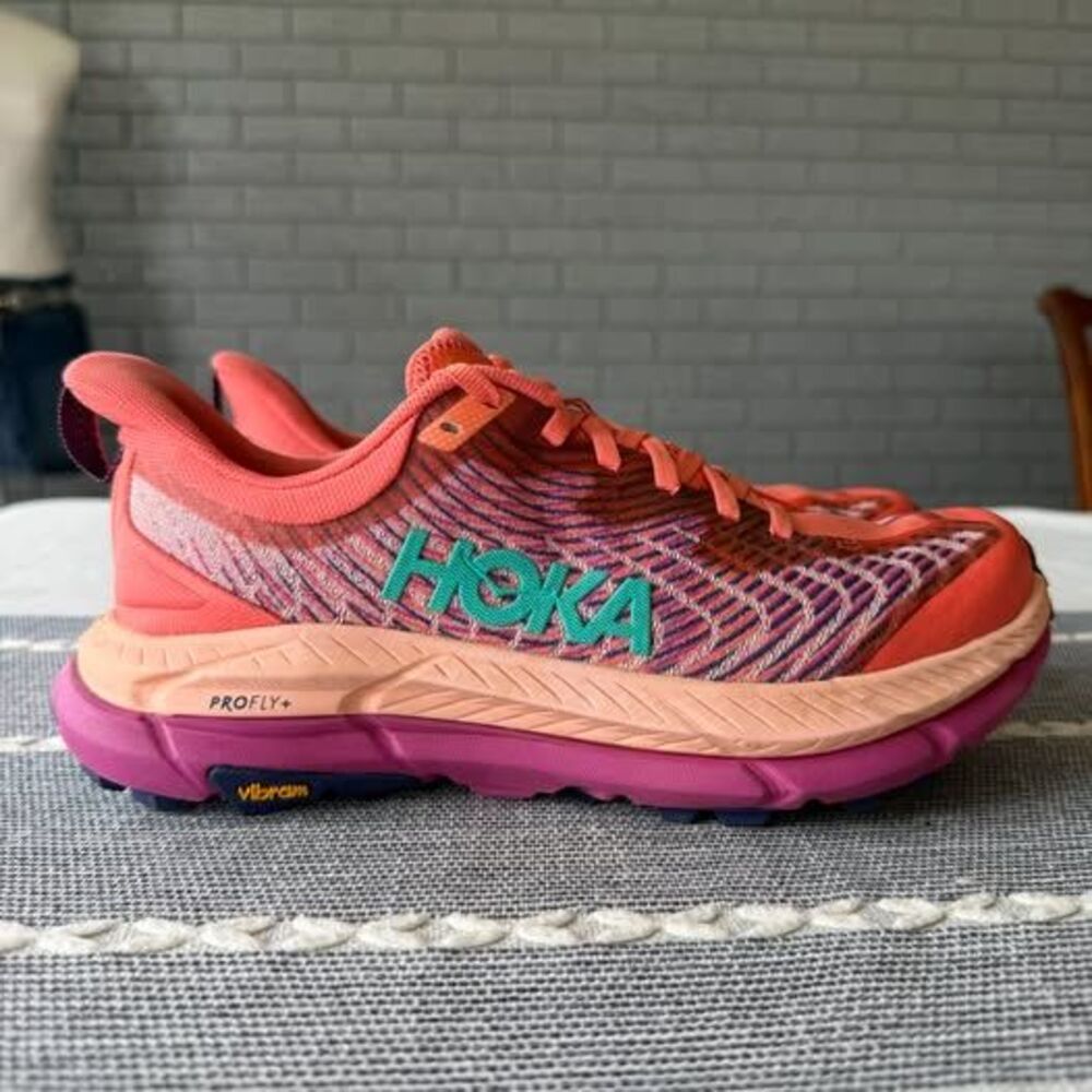 Hoka One One Mafate Speed 4 Women's 7 Orange Running Shoes